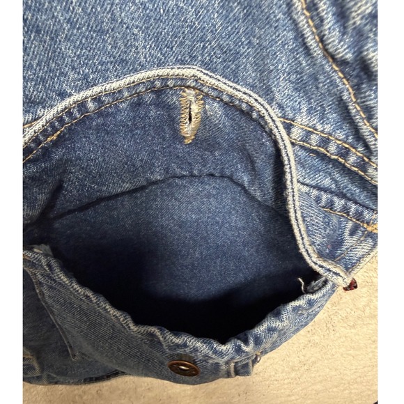 Vintage Garage Denim Vest Made in USA Workwear Trucker Vest M - Picture 8 of 9